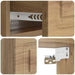 Dulap de noapte suspendat 2 pcs Stejar Artizanal Lemn prelucrat - WALTI WALTI