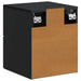 Dulap de noapte suspendat 2 pcs Negru 34,5 x 33 x 40 cm - WALTI WALTI