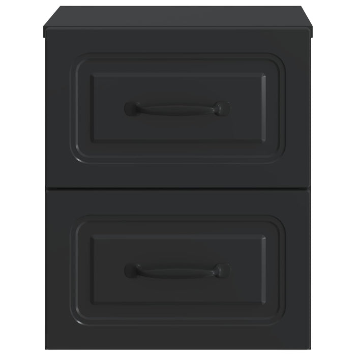 Dulap de noapte suspendat 2 pcs Negru 34,5 x 33 x 40 cm - WALTI WALTI