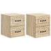 Dulap de noapte suspendat 2 pcs Stejar Sonoma 34,5 x 33 x 40 cm - WALTI WALTI