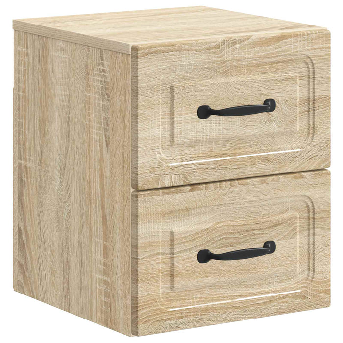 Dulap de noapte suspendat 2 pcs Stejar Sonoma 34,5 x 33 x 40 cm - WALTI WALTI
