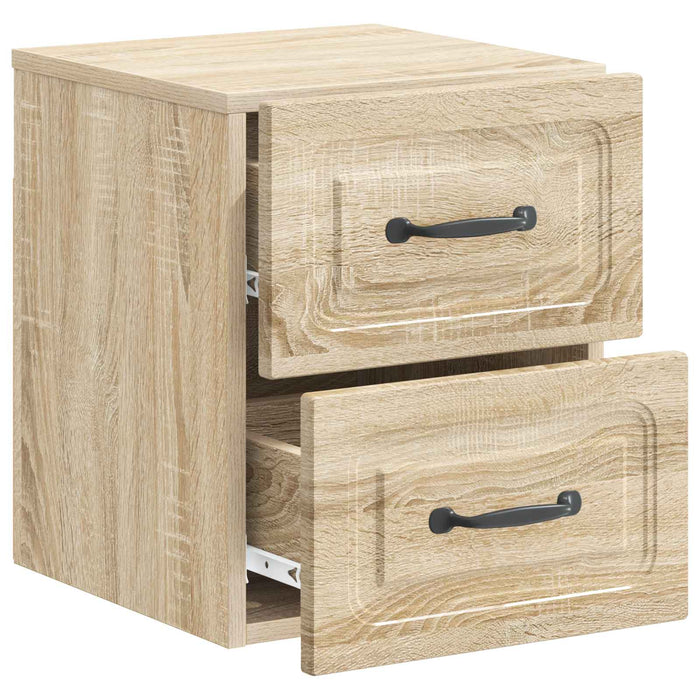 Dulap de noapte suspendat 2 pcs Stejar Sonoma 34,5 x 33 x 40 cm - WALTI WALTI