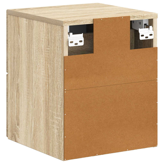 Dulap de noapte suspendat 2 pcs Stejar Sonoma 34,5 x 33 x 40 cm - WALTI WALTI