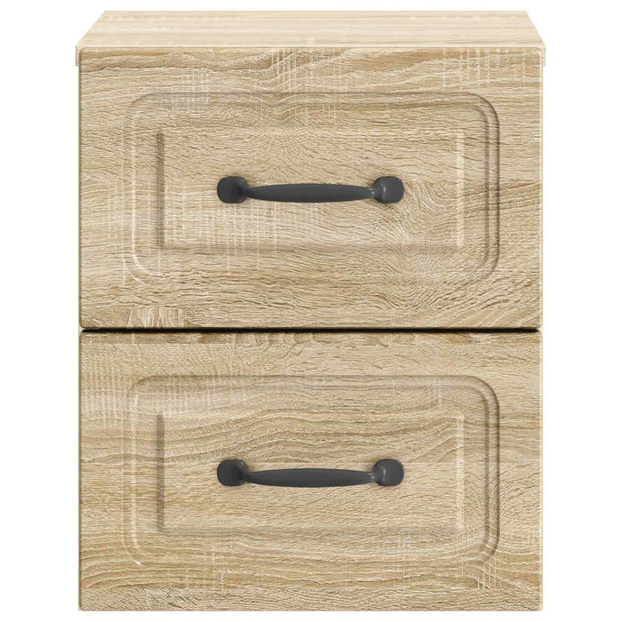 Dulap de noapte suspendat 2 pcs Stejar Sonoma 34,5 x 33 x 40 cm - WALTI WALTI