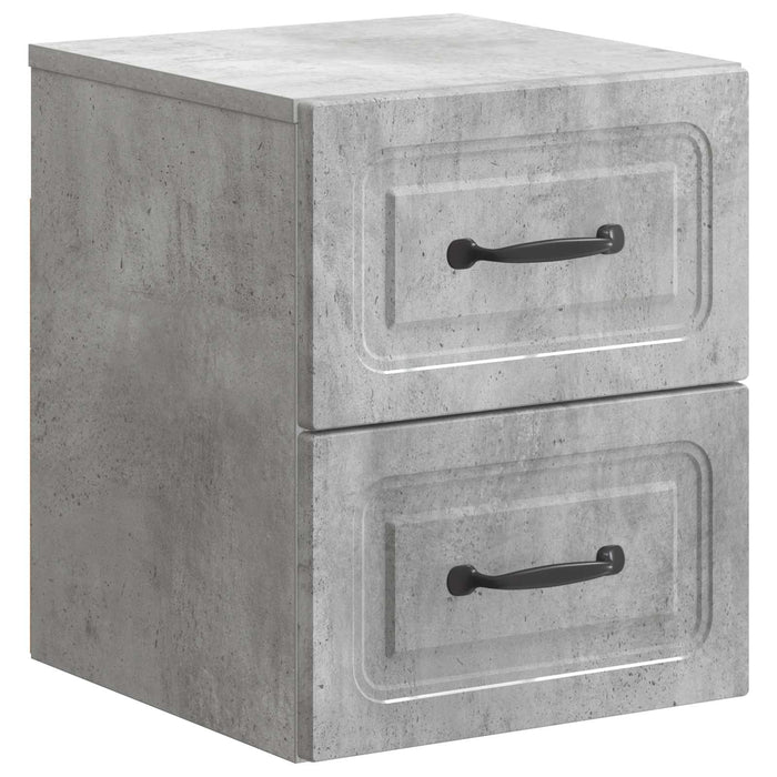 Dulap de noapte suspendat cu sertar Gri Beton 34,5 x 33 x 40 cm - WALTI WALTI