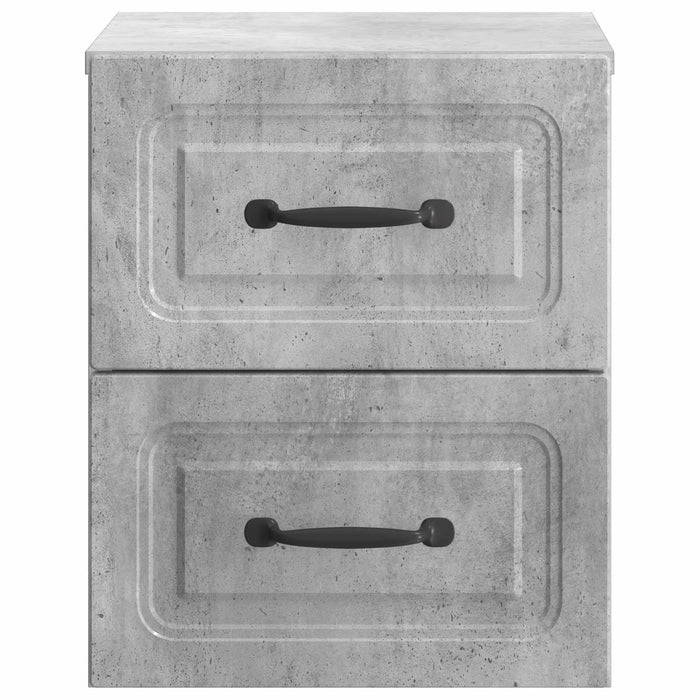 Dulap de noapte suspendat cu sertar Gri Beton 34,5 x 33 x 40 cm - WALTI WALTI