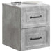 Dulap de noapte suspendat cu sertar Gri Beton 34,5 x 33 x 40 cm - WALTI WALTI