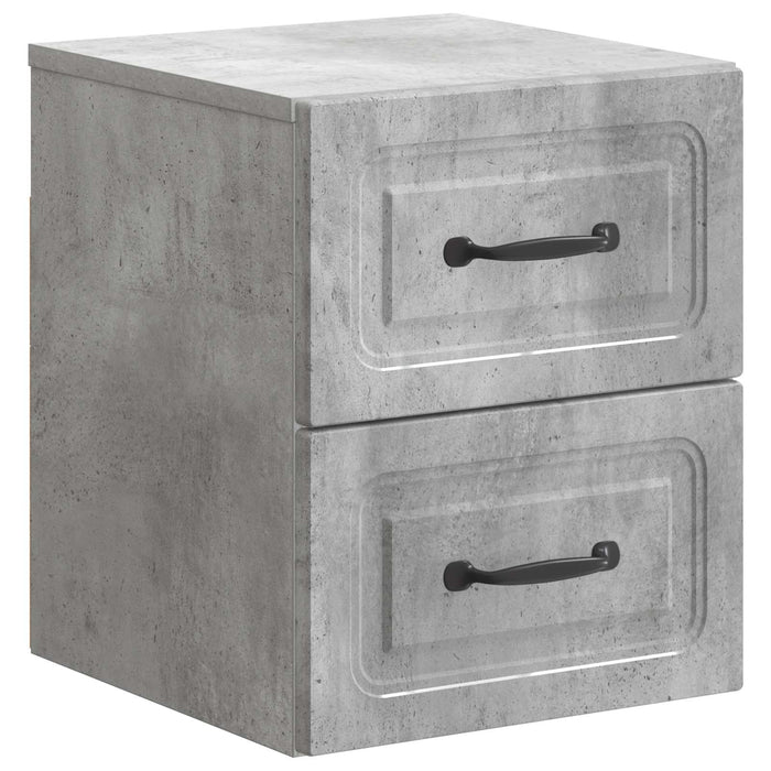 Dulap de noapte suspendat 2 pcs Gri Beton 34,5 x 33 x 40 cm - WALTI WALTI