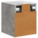 Dulap de noapte suspendat 2 pcs Gri Beton 34,5 x 33 x 40 cm - WALTI WALTI