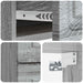 Dulap de noapte suspendat 2 pcs Sonoma gri 34,5 x 33 x 40 cm - WALTI WALTI