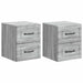 Dulap de noapte suspendat 2 pcs Sonoma gri 34,5 x 33 x 40 cm - WALTI WALTI