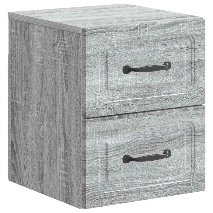 Dulap de noapte suspendat 2 pcs Sonoma gri 34,5 x 33 x 40 cm - WALTI WALTI