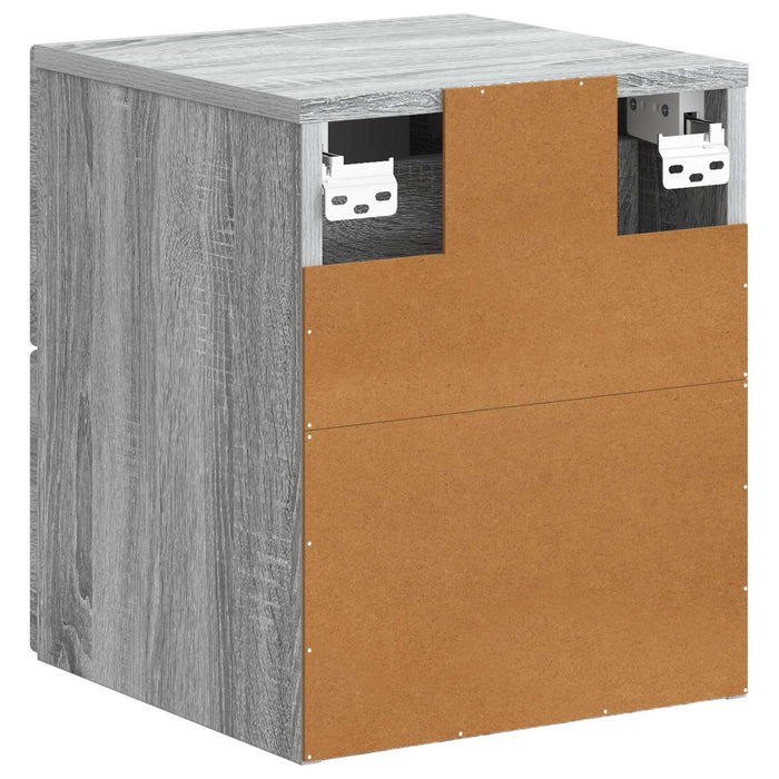 Dulap de noapte suspendat 2 pcs Sonoma gri 34,5 x 33 x 40 cm - WALTI WALTI