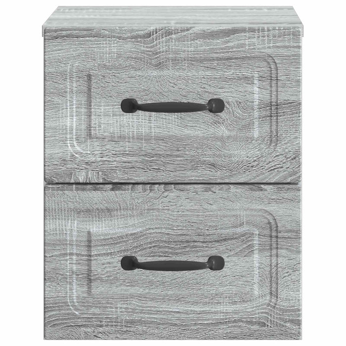 Dulap de noapte suspendat 2 pcs Sonoma gri 34,5 x 33 x 40 cm - WALTI WALTI