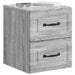 Dulap de noapte suspendat 2 pcs Sonoma gri 34,5 x 33 x 40 cm - WALTI WALTI