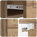 Dulap de noapte suspendat Stejar Artizanal 34,5 x 33 x 40 cm - WALTI WALTI