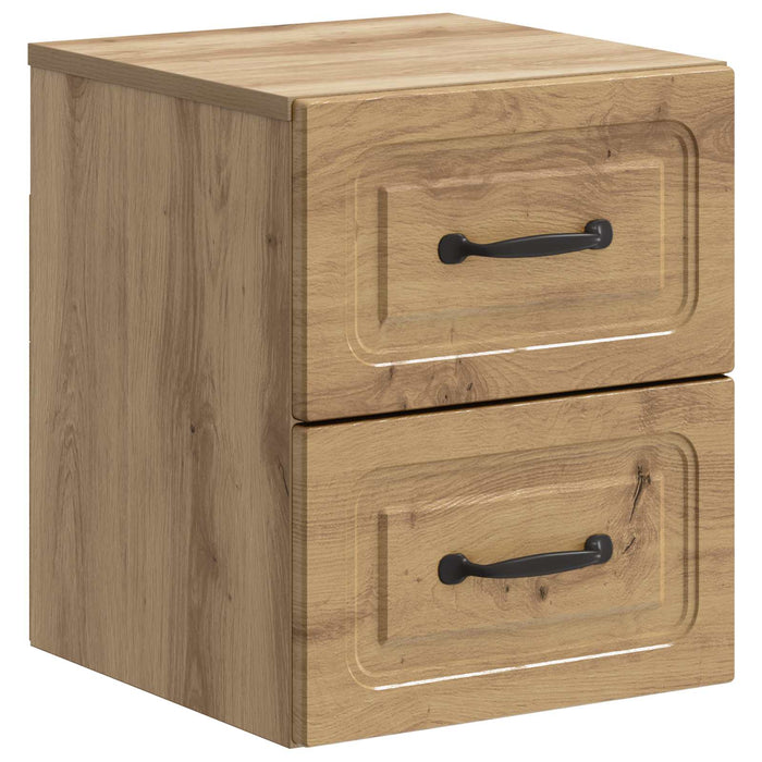 Dulap de noapte suspendat Stejar Artizanal 34,5 x 33 x 40 cm - WALTI WALTI