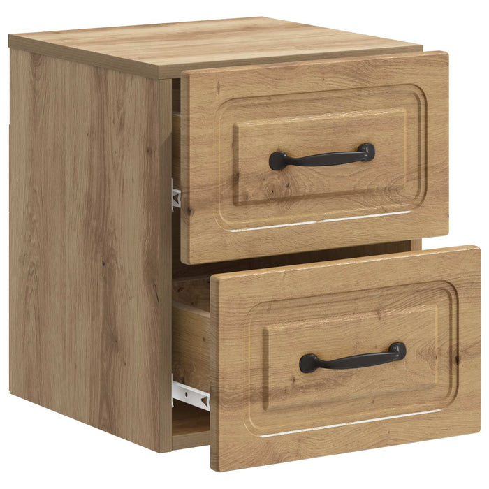 Dulap de noapte suspendat Stejar Artizanal 34,5 x 33 x 40 cm - WALTI WALTI