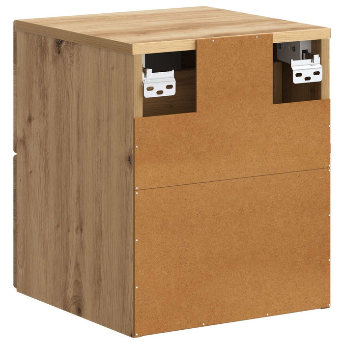 Dulap de noapte suspendat Stejar Artizanal 34,5 x 33 x 40 cm - WALTI WALTI