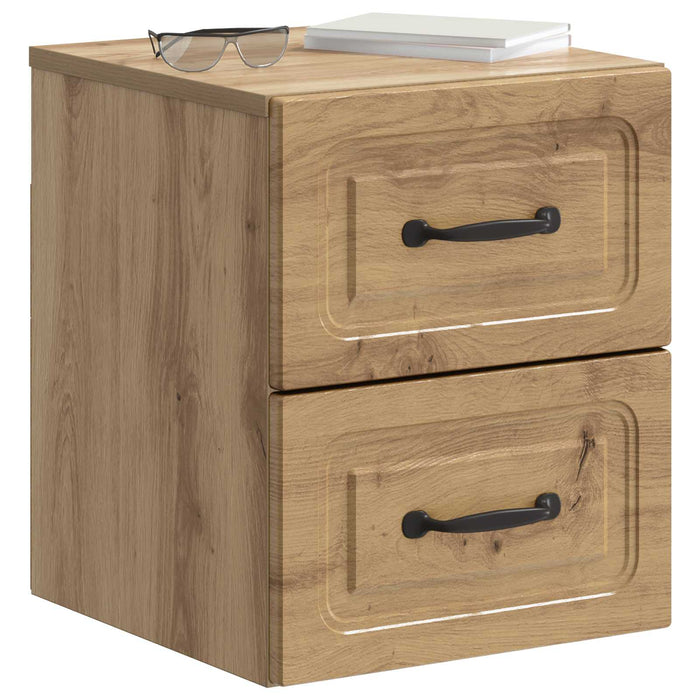 Dulap de noapte suspendat Stejar Artizanal 34,5 x 33 x 40 cm - WALTI WALTI