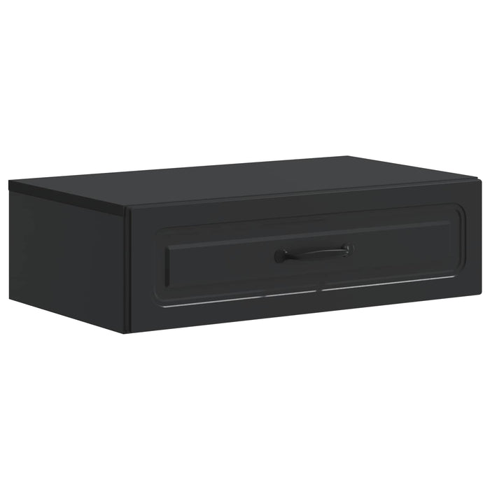 Masă laterală montată pe perete Negru 59 x 34,5 x 17 cm - WALTI WALTI