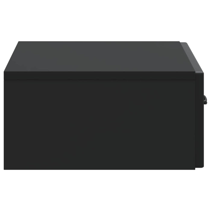 Masă laterală montată pe perete Negru 59 x 34,5 x 17 cm - WALTI WALTI