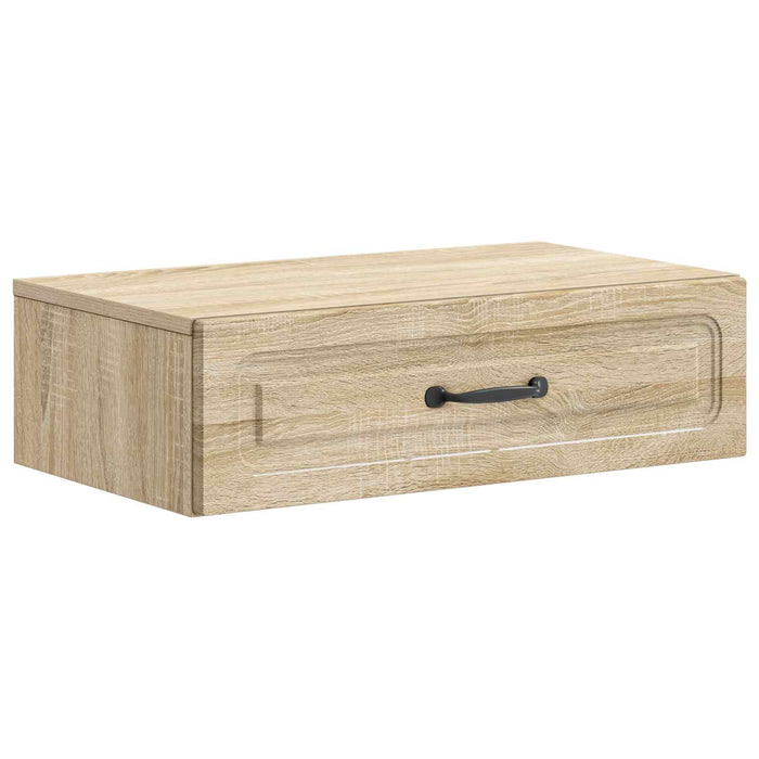 Masă laterală montată pe perete Stejar Sonoma 59 x 34,5 x 17 cm - WALTI WALTI