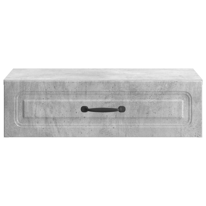 Masă laterală montată pe perete Gri Beton 59 x 34,5 x 17 cm - WALTI WALTI