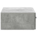 Masă laterală montată pe perete Gri Beton 59 x 34,5 x 17 cm - WALTI WALTI