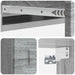 Masă laterală montată pe perete Sonoma gri 59 x 34,5 x 17 cm - WALTI WALTI