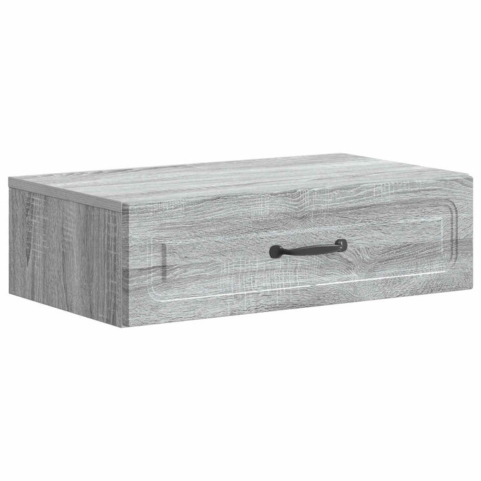 Masă laterală montată pe perete Sonoma gri 59 x 34,5 x 17 cm - WALTI WALTI