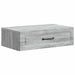 Masă laterală montată pe perete Sonoma gri 59 x 34,5 x 17 cm - WALTI WALTI