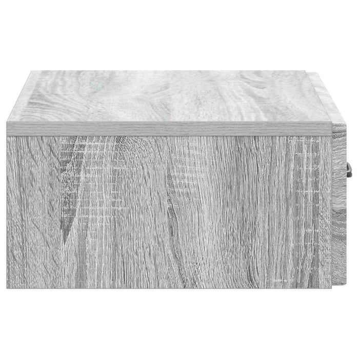 Masă laterală montată pe perete Sonoma gri 59 x 34,5 x 17 cm - WALTI WALTI