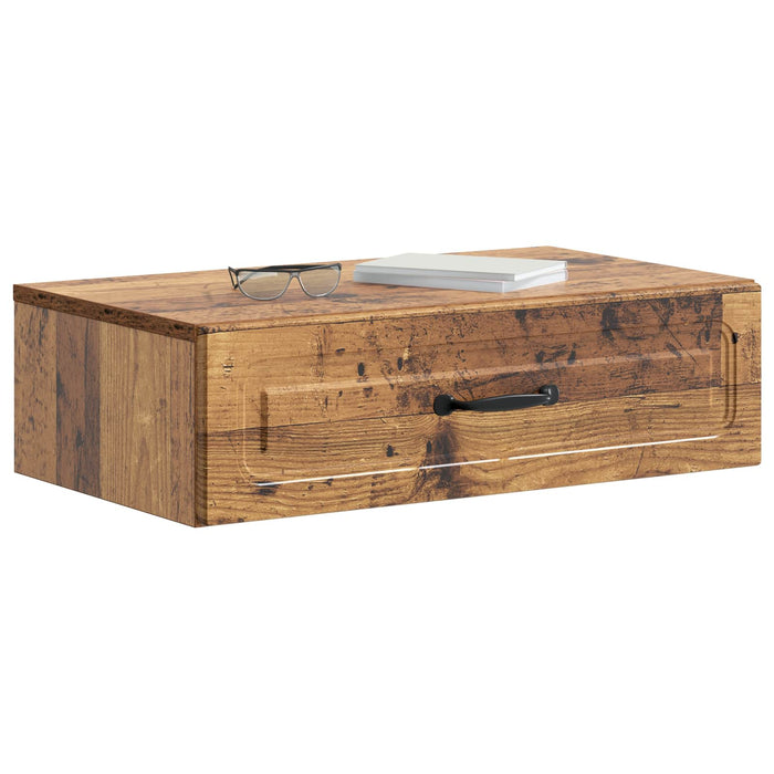 Masă laterală montată pe perete Lemn vechi 59 x 34,5 x 17 cm - WALTI WALTI