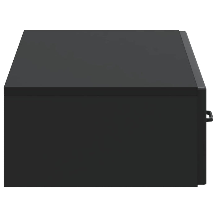 Masă laterală montată pe perete Negru 87,5 x 34,5 x 17 cm - WALTI WALTI