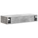Masă laterală montată pe perete Gri Beton 87,5 x 34,5 x 17 cm - WALTI WALTI