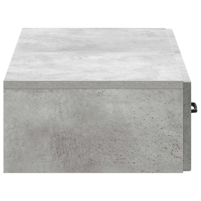 Masă laterală montată pe perete Gri Beton 87,5 x 34,5 x 17 cm - WALTI WALTI