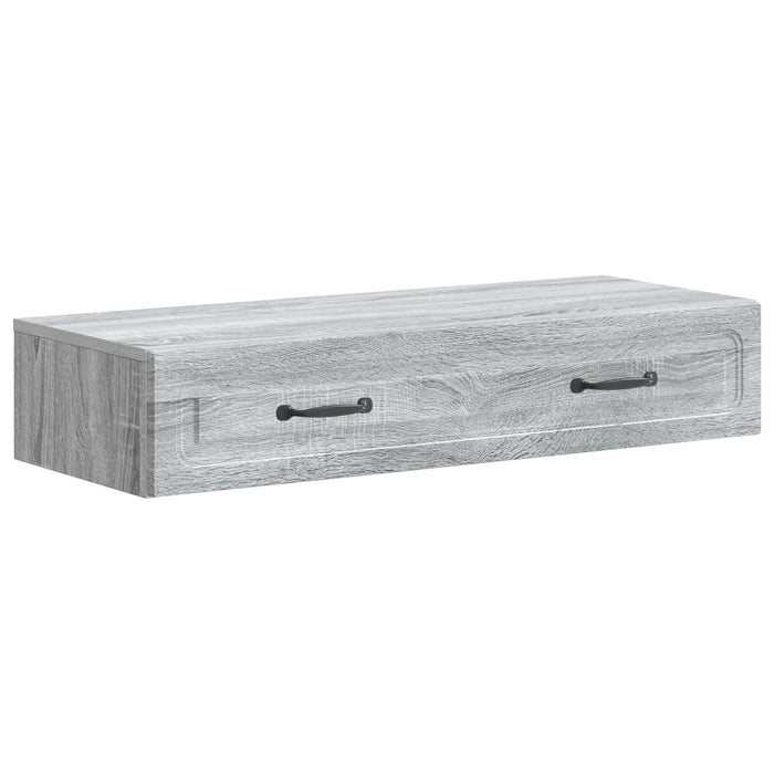 Masă laterală montată pe perete Sonoma gri 87,5 x 34,5 x 17 cm - WALTI WALTI