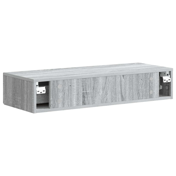 Masă laterală montată pe perete Sonoma gri 87,5 x 34,5 x 17 cm - WALTI WALTI