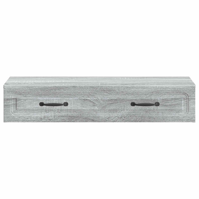 Masă laterală montată pe perete Sonoma gri 87,5 x 34,5 x 17 cm - WALTI WALTI