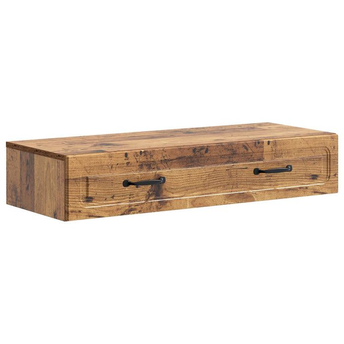 Masă laterală montată pe perete Lemn vechi 87,5 x 34,5 x 17 cm - WALTI WALTI