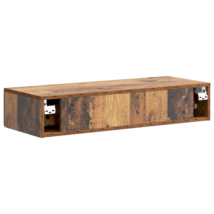 Masă laterală montată pe perete Lemn vechi 87,5 x 34,5 x 17 cm - WALTI WALTI