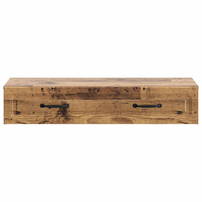 Masă laterală montată pe perete Lemn vechi 87,5 x 34,5 x 17 cm - WALTI WALTI