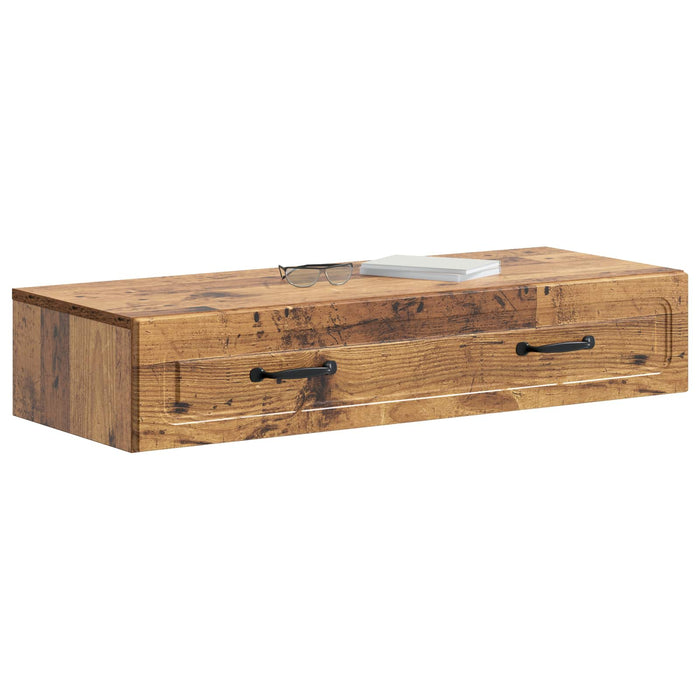 Masă laterală montată pe perete Lemn vechi 87,5 x 34,5 x 17 cm - WALTI WALTI