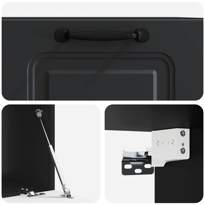 Oglindă TV montată pe perete Pe perete Negru 59,5 x 41 x 30 cm - WALTI WALTI