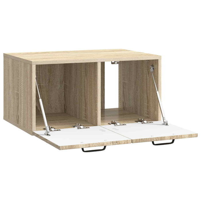 Oglindă TV montată pe perete Stejar Sonoma 59,5 x 41 x 30 cm - WALTI WALTI
