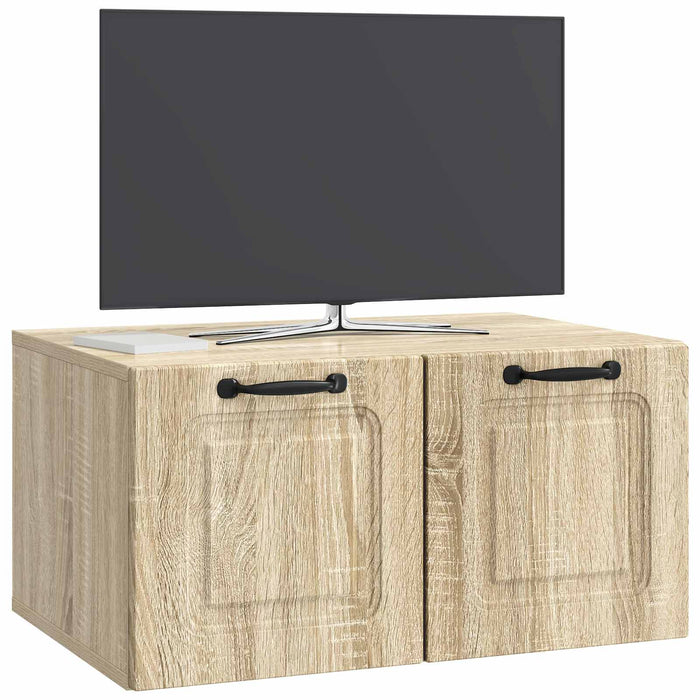 Oglindă TV montată pe perete Stejar Sonoma 59,5 x 41 x 30 cm - WALTI WALTI