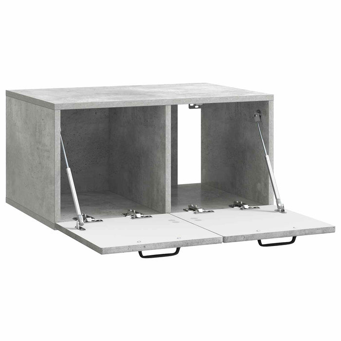 Oglindă TV montată pe perete Gri Beton 59,5 x 41 x 30 cm - WALTI WALTI