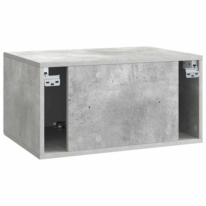 Oglindă TV montată pe perete Gri Beton 59,5 x 41 x 30 cm - WALTI WALTI