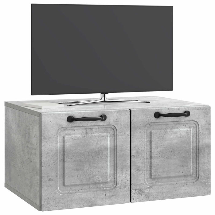 Oglindă TV montată pe perete Gri Beton 59,5 x 41 x 30 cm - WALTI WALTI